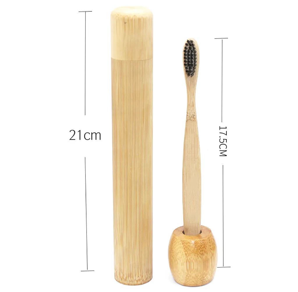 Ethink Hot Selling 100% Natura bamboo Biodegradable Adult Toothbrush with Soft Charcoal Bristles Vegan Product BPA Free