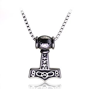 อนิเมะค้อนเครื่องประดับสร้อยคอจี้ผู้ชายนอร์ส <span class=keywords><strong>mjolnir</strong></span> เวทมนตร์ - Product Image 3
