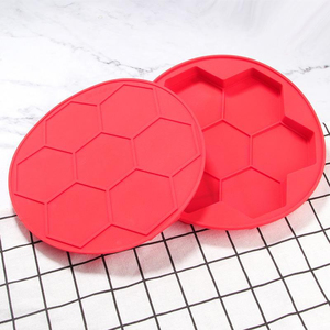 Moule à hamburgers hexagonal à 7 compartiments, antiadhésif, pour usage domestique, congelable, idéal pour portionner et conserver la viande hachée - Product Image 2