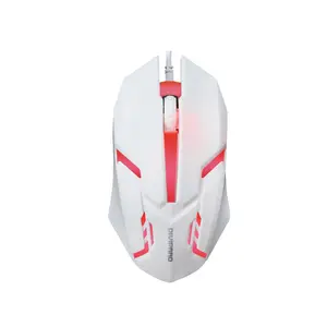 DIVPARD 0P-20 Cheap Price White Color Custom Logo Rainbow Backlight Gaming Mouse Ergonomic USB mouse