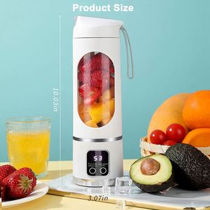 Exprimidor Eléctrico de Frutas Cítricas, Licuadora Portátil con Batería, Cuchillas de Hierro, Recargable por USB, para Uso en Exteriores, Autocaravanas y Automóviles - Product Image 2