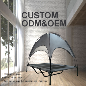 Cama Elevada con Toldo Extraíble para Mascotas, Tienda de Campaña con Toldo Extraíble, Cama Grande Personalizada para Acampar en Interiores y Exteriores, a la Venta - Product Image 1