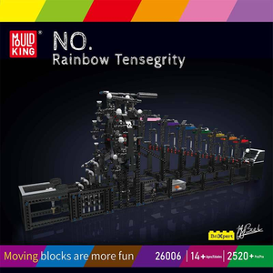 Moule King 26006 2520PCS Creative Serie Rainbow Tension Bridge Building Block Model Technical Educational Toy Festival Gift - Product Image 2