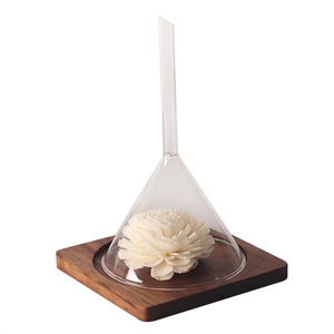 Perfume Fragrância Óleo Essencial Tester Flores Perfume Cheiro Funil Display Dispositivo Garrafa com Base De Madeira - Product Image 4