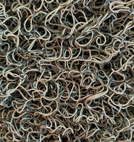 Tapis de lavage en PVC à boucles, tapis flexible en plastique à mailles métalliques pour la capture de l'or alluvionnaire et la séparation des minéraux