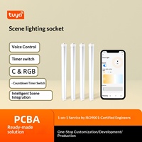 Solution d'éclairage LED intelligent Tuya, gradation et réglage des couleurs, minuterie, contrôle des scènes, conception et développement de circuits imprimés (PCBA)