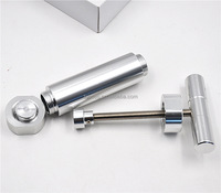 Presse à pollen en aluminium à action poussoir 138x82mm, broyeur à tabac à poignée en T, moulin à herbes, outils et accessoires manuels pour fumeurs