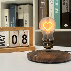 Minimalist Decor Night <b>Light</b> Lamp Desktop Bedroom Magnetic Levitation Floating LED Bulb Room for Cafe & Home - Product Image 2
