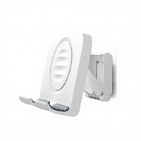Soporte de Pared para Teléfono y Tableta Sin Perforación, Material ABS, Estabilización de Imagen, Soporte Impermeable para Baño, Soporte Plegable de Escritorio