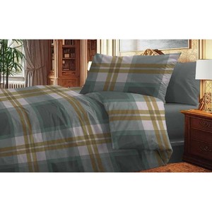 Set Letto Matrimoniale in Cotone Verde ABE - Product Image 1