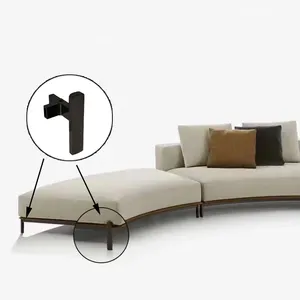İskandinav tasarımcı kanepe bacak alüminyum kanepe çerçeve bacak Modern mobilya bacaklar kanepe aksesuarları mobilya donanım