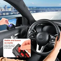Cendrier de voiture métallique portable et détachable ROHUA RH-DGQCYHG de haute qualité avec couvercle coulissant pour grille d'aération, kit intérieur individuel