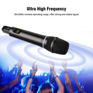 Professional Dual Rechargeable <b>Wireless</b> Karaoke System UHF Handheld Dynamic <b>Microphone</b> Set BT Receiver <b>Microphone</b> Metal Material - Product Image 4