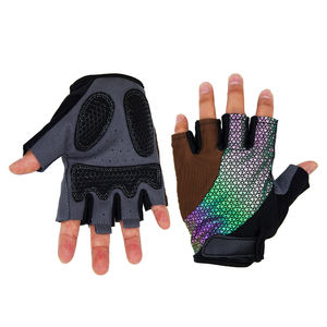 OEM Conception personnalisée GEL Rembourré Demi-doigt Gants de cyclisme sur route Gants d'entraînement sportif pour l'équitation Maille respirante - Product Image 1