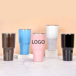 แก้วน้ำเก็บความร้อนสุญญากาศ สแตนเลสคุณภาพดี ขนาด 30 ออนซ์ พร้อมโลโก้ - Product Image 1