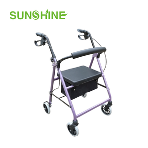 Andador Plegable de Aluminio con Altura Ajustable, Certificado CE, con Asiento Extra Ancho, Capacidad de 150 kg, <span class=keywords><strong>para</strong></span> Personas Mayores Obesas - Product Image 3