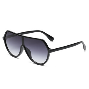 Jamie 2012 Oversized Frame Sunglasses UV400 Protection One Piece Lens Unisex Fashion Style - Product Image 3