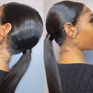 Perruques en cheveux indiens bruts, vente en gros, perruques en dentelle complète HD, cuticules alignées, perruques en dentelle frontale HD pour femmes noires - Product Image 3