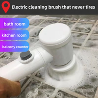 Brosse de nettoyage électrique magique multifonctionnelle pour la vaisselle et la cuisine, antiadhésive, pour la maison et la salle de bain