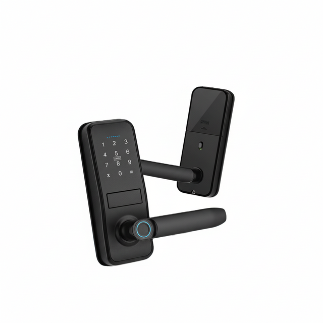Anti-theft Smart Handle Lock Tuya Ttlock Fingerprint Ic Card Hotel Apartment Smart Lock for Front Door