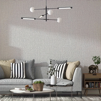 Autocollant mural auto-adhésif en lin léger, imperméable, pour décoration intérieure DIY, directement de l'usine