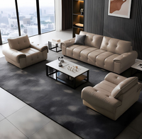 Ensemble de canapés de bureau exécutifs en cuir moderne et luxueux pour bureau à domicile avec fonctions de massage extensibles