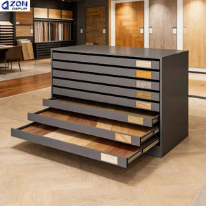 Estante Multifuncional con Cajones para Exhibición de Azulejos y Pisos de Madera, Gran Capacidad, Ahorro de Espacio, para Exhibición de Granito, Cuarzo y Piedra - Product Image 1