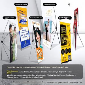 Expositor Vertical de Vinilo Estilo Coreano, <span class=keywords><strong>80x180</strong></span>, Azul, para Exteriores, Resistente a la Intemperie, Soporte Independiente para Carteles Publicitarios - Product Image 3