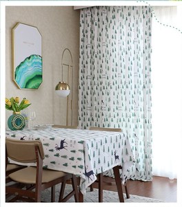 Ins phim hoạt hình <span class=keywords><strong>Moose</strong></span> mô hình 100% polyester chống cháy cách nhiệt tùy chỉnh màn Grommet rèm cửa cho phòng trẻ em - Product Image 2