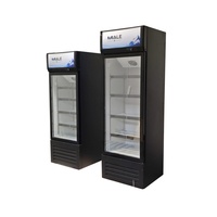 Réfrigérateur vertical commercial OEM, le meilleur modèle à porte unique, vitrine réfrigérée en verre pour boissons, idéal pour les supermarchés