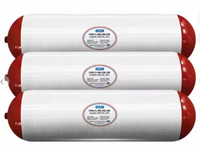 Vente en gros de cylindres composites au gaz naturel comprimé d'occasion, diamètre extérieur 406 mm, pression 200 bars, capacité 100 L, poids 70 kg