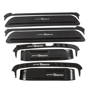 Kit carrosserie pour voiture d'occasion : Plaques de seuil de porte LED dynamiques en acier inoxydable pour H-1 H1 Grand Starex - Product Image 1