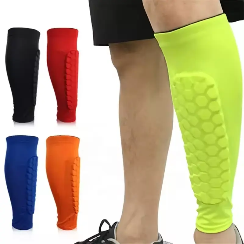 Sports Protection Anti-collision Compression Honeycomb Calf Sleeve for Calf Strains Shin Splints