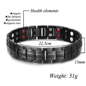 BioMagnetic terapêutica magnética clássico dom cura pulseira para Unisex casamento do noivado aniversário saúde energia terapia - Product Image 2