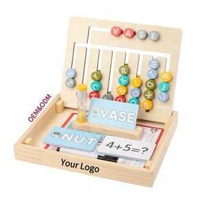 YUCI lettere in legno giochi di ortografia bambini giocattolo educativo lettera abbinamento giocattoli in legno bambini Puzzle <span class=keywords><strong>Board</strong></span> - Product Image 1