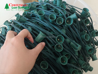 SPT-1 C9 Socket Bobine Câble Fil 500ft Durable Ampoule Socket Fil pour Noël Lumière Stringer Strand Lampe Supports et Bases