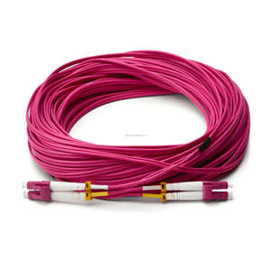 Kabel Serat Optik Multimode LC ke LC OM4 Duplex 50/125μ<span class=keywords><strong>m</strong></span> 10G/40G/100G Selubung LSZH Aqua Patch Cord Grosir - Product Image 6