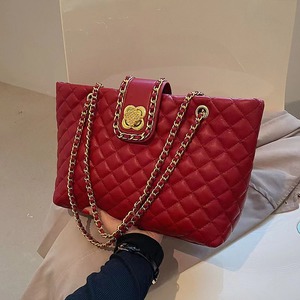 Large Capacity Commuting Bags Women Ladies Korean Style <b>Handbags</b> Diamond Lattice <b>Chain</b> Shoulder Bags - Product Image 4