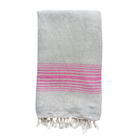 Serviette de plage Peshtemal en coton - Authentique serviette turque Hammam Fouta à séchage rapide pour toutes les saisons