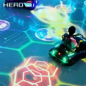 HEROVR รถแข่งแม่เหล็กสำหรับการแข่งขันระหว่างผู้ปกครองและเด็ก โครงสร้างเสริมความแข็งแรง พร้อมระบบฉายภาพ สำหรับความบันเทิงในศูนย์รวมกิจกรรม - Product Image 4