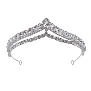 Factory Direct Royal Crystal Crown King Crowned Queen The Bride Wedding Crystal Crown