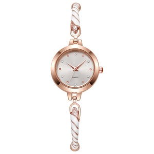 Elegant Ladies Bracelet Watch Rose Gold <b>Case</b> Teal Dial Blue Gemstone Accents - Product Image 1