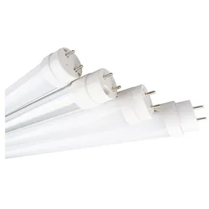 Tubo de luz de led t8, tubos de iluminação 9w 18w 600mm 1200mm plástico para luz solar para escritório e casa