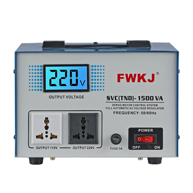 45V-280V Relay Regulator 1500VA 2KVA 3000W 110V Automatic Power Voltage Stabilizer SVC-5K 100% Copper Material