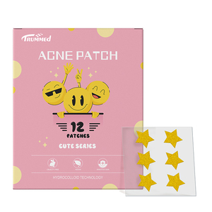 แผ่นแปะสิวกลิตเตอร์สีเหลืองด้านแผ่นแปะสิว6ชิ้นสติกเกอร์ติดทรัมเมอร์สิวแวววาว - Product Image 1