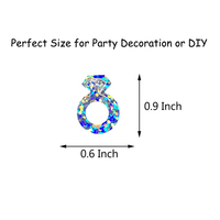 Party Dekoration Diamantring Konfetti Holo graphische Hochzeits dekorationen Wunder kerzen Verlobung Valentinstag Geschenke Gefälligkeiten