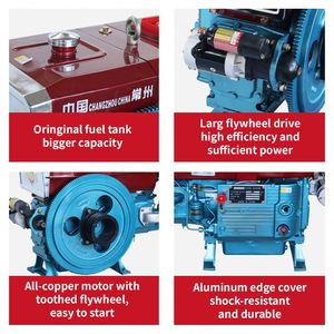 Moteur diesel monocylindre 4 temps Aokai ZS1115M 22 CV à refroidissement par eau, économe en carburant, haute productivité, démarrage au pied, pour usage agricole - Product Image 3