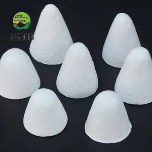 High Density Aluminum Hat Block Aluminium Silicate Ceramic Fiber Tap Out Cones For Melting Furnace