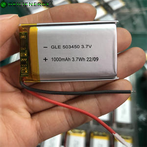 핫 세일 <span class=keywords><strong>503450</strong></span> 103450 폴리머 리튬 배터리 1000mah 3.7v <span class=keywords><strong>lipo</strong></span> 배터리 - Product Image 2