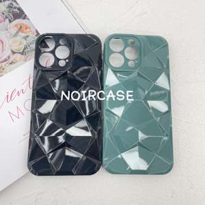 Sáng bóng & phản chiếu iPhone 16 Pro Max trường hợp-Kết cấu không đồng đều, màu sắc rắn, phong cách INS, cá nhân - Product Image 3